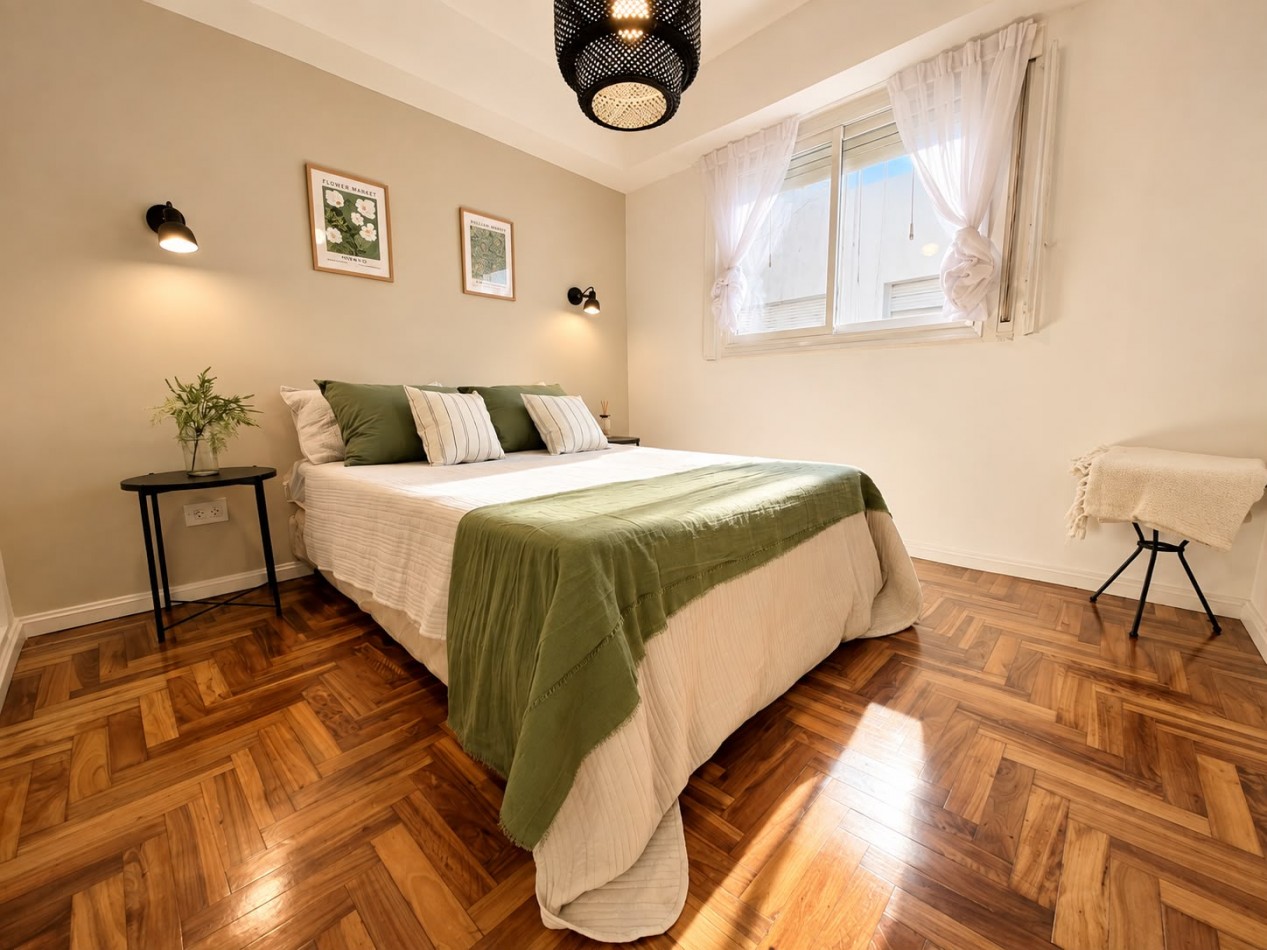 Departamento 2 ambientes -RECICLADO- AMOBLADO,-CON BALCON 