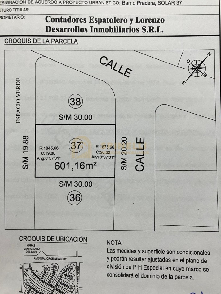 Lote en Venta - Barrio Privado Casonas del Haras (Financia)